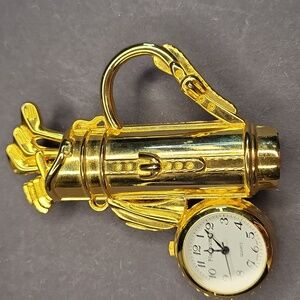 Miniature Golf Bag Desk Clock
